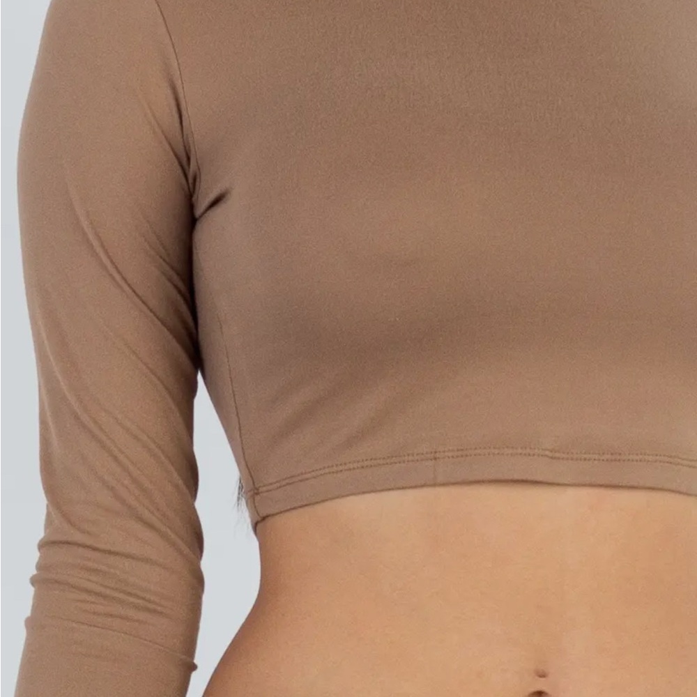 Women's Long Sleeve Crop Top - Picture 4 of 5